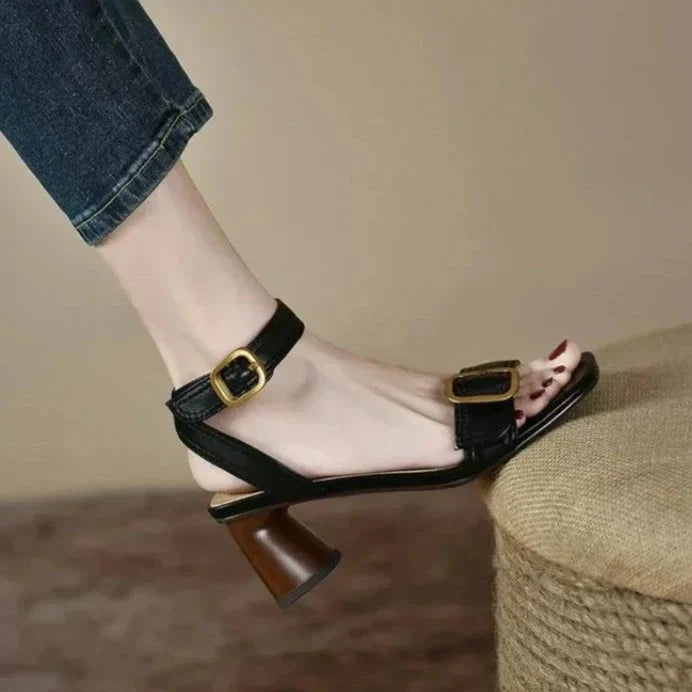 Verano Block Heels  Liora Lane Boutique  Black / 9.5 49.99