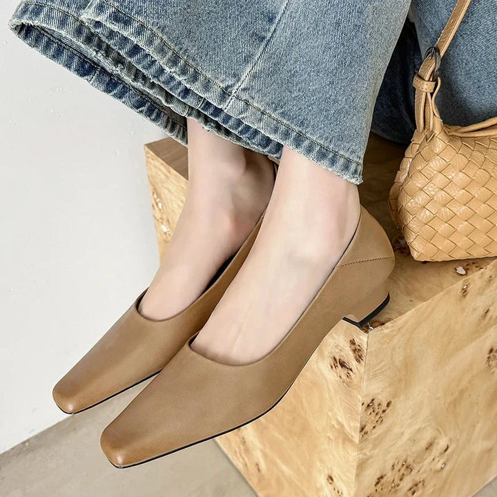 Nicole Genuine Leather Pumps  Liora Lane Boutique  Brown / 9.5 89.99