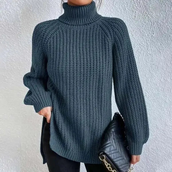 Cozy Waffle Turtleneck Sweater Jasmine's Boutique Australia