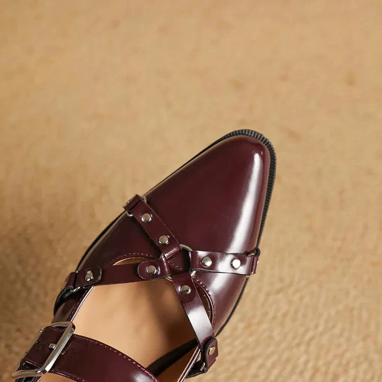 Renly Genuine Leather Slingbacks  Liora Lane Boutique