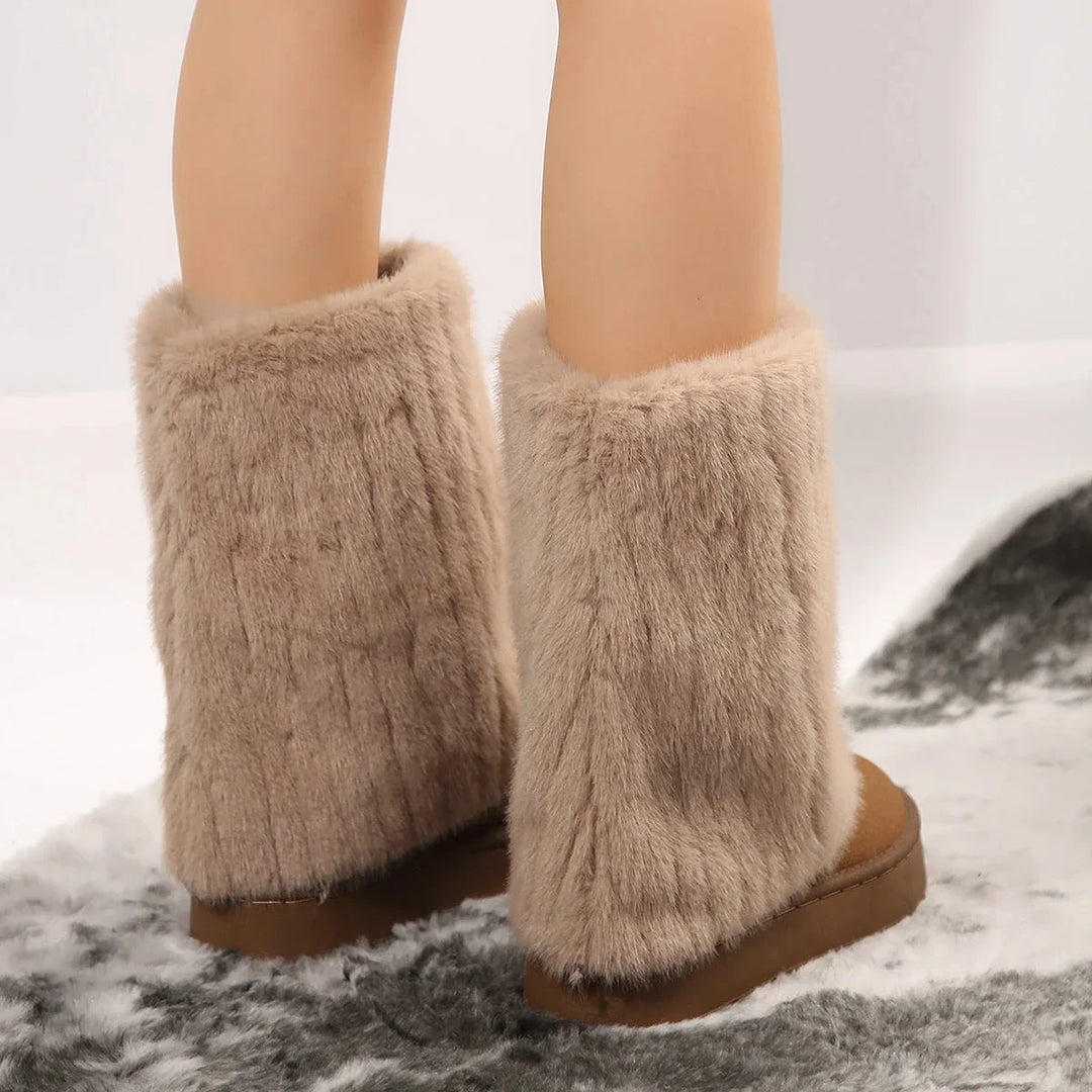 Raila Fur Boots  Liora Lane Boutique