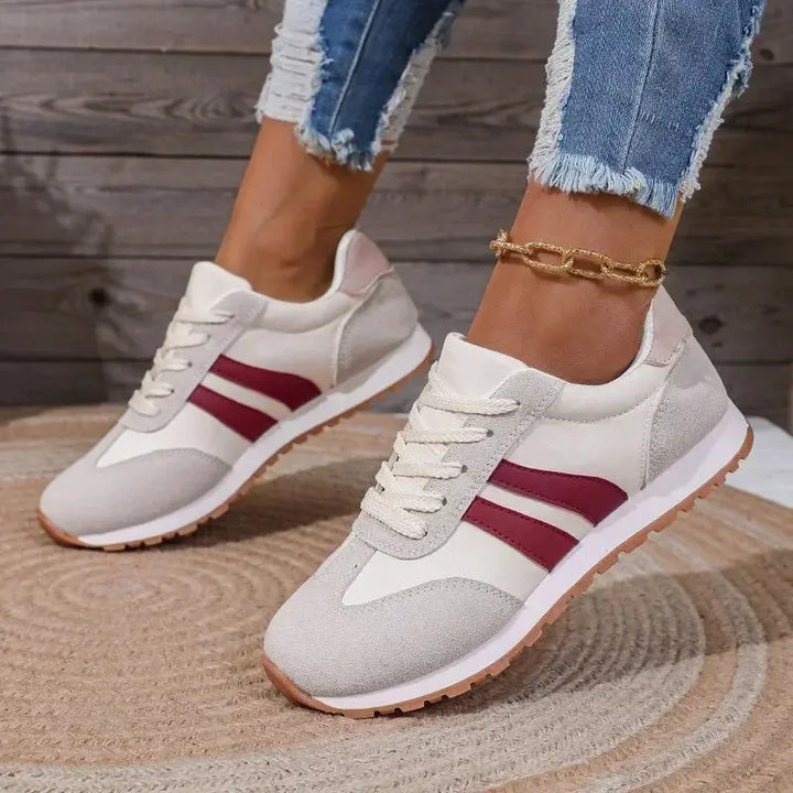 Retro Stripe Comfort Sneakers Jasmine's Boutique Australia