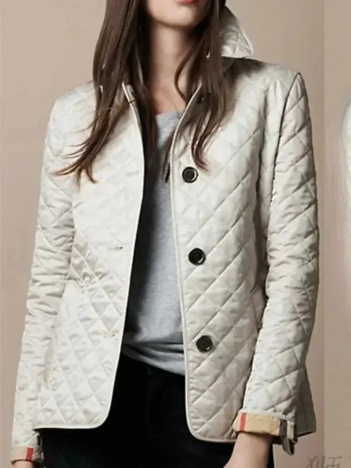 Ivory Luxe Quilted Jacket Jasmine's Boutique Australia