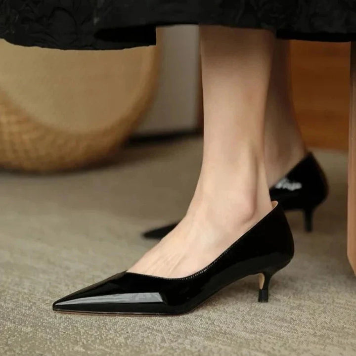 Pelle Kitten Heels  Liora Lane Boutique