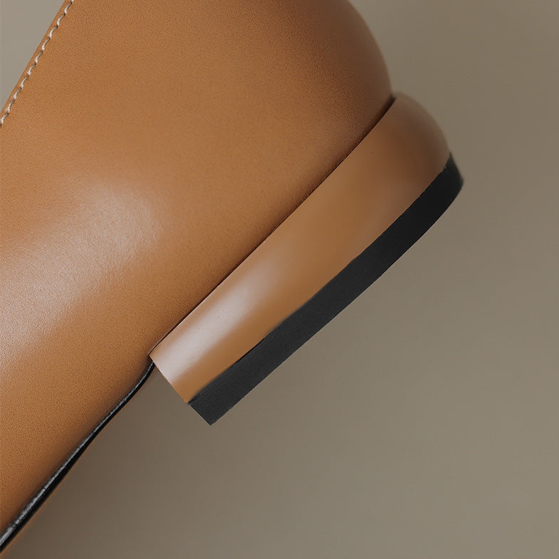 Klara Genuine Leather Flats  Liora Lane Boutique