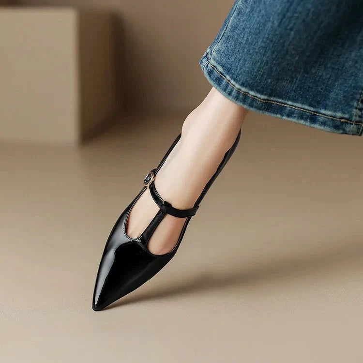 Ileen Genuine Leather Heels  Liora Lane Boutique