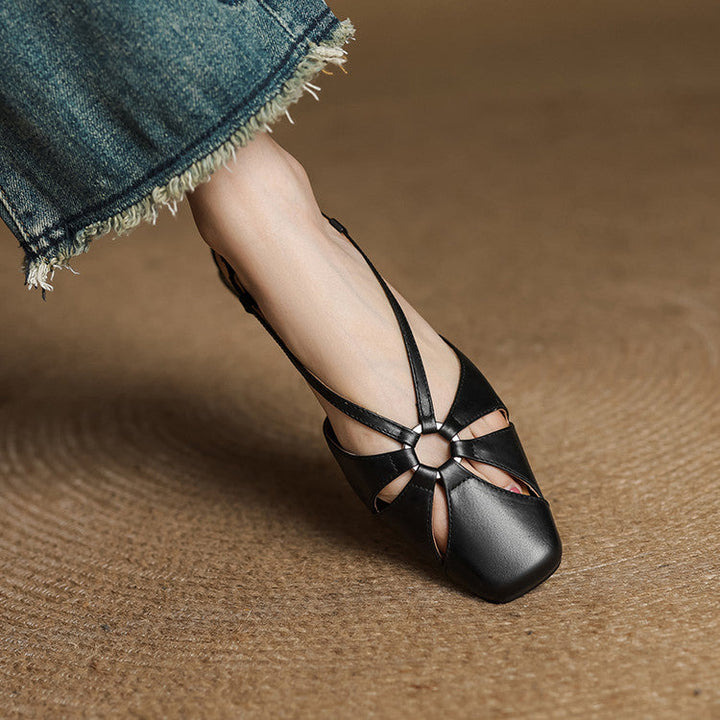 Elora Genuine Leather Sandals  Liora Lane Boutique