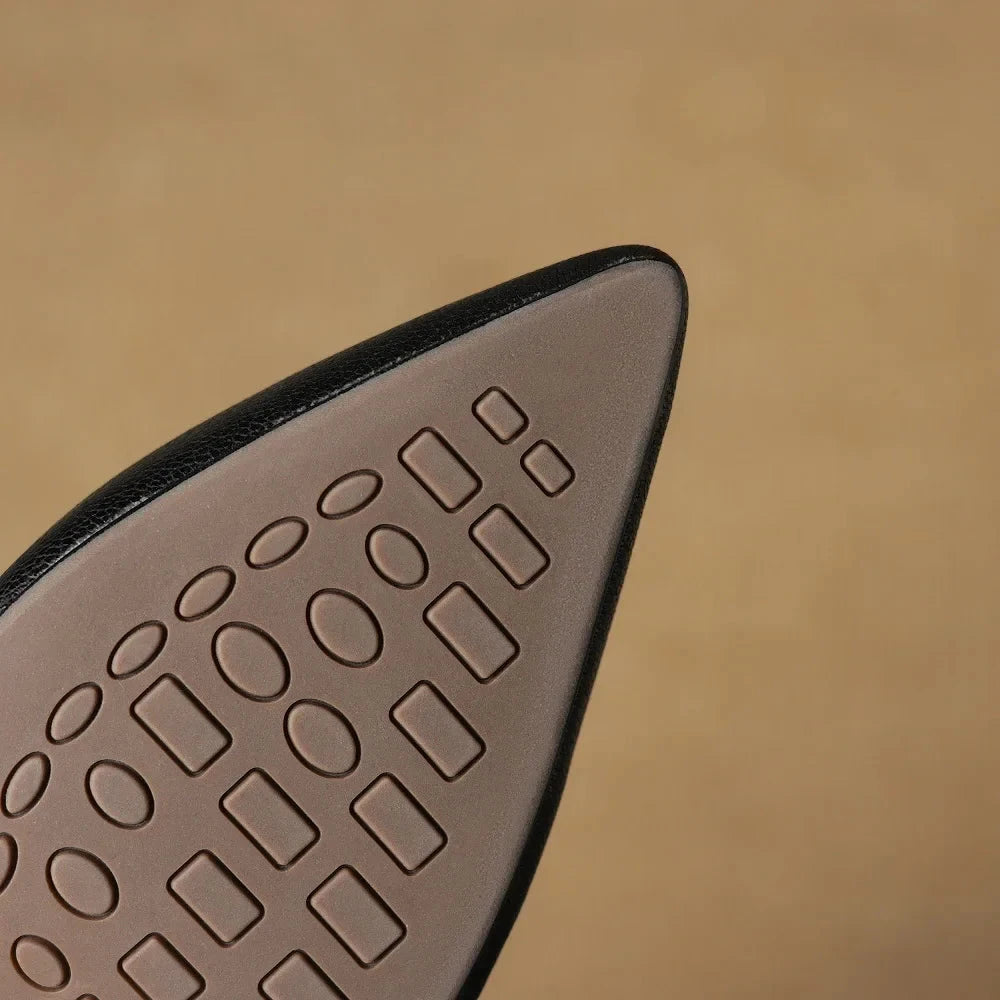 Garnet Genuine Leather Heels  Liora Lane Boutique