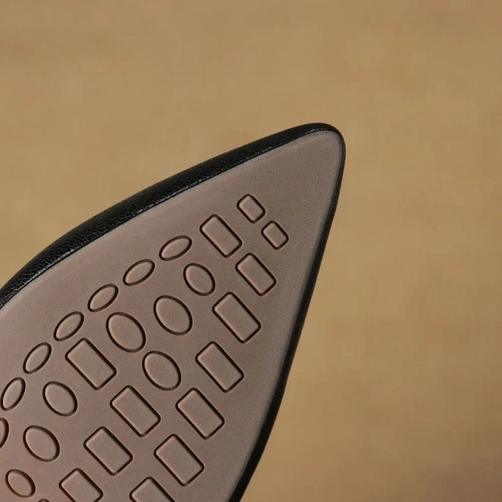 Garnet Genuine Leather Heels  Liora Lane Boutique