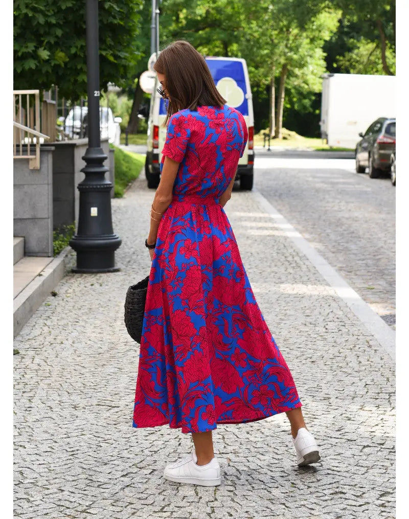Vibrant Garden Wrap Maxi Dress Jasmine's Boutique Australia