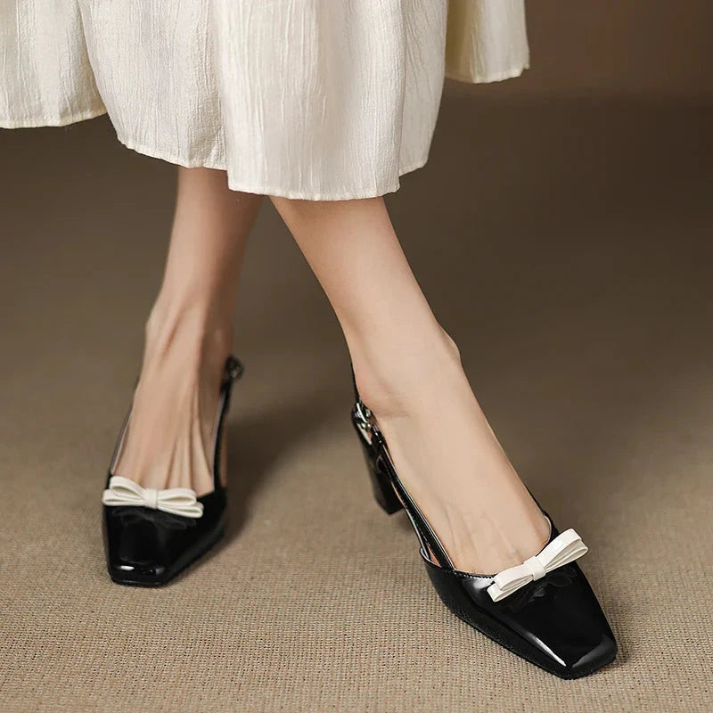 Melani Genuine Leather Heels  Liora Lane Boutique