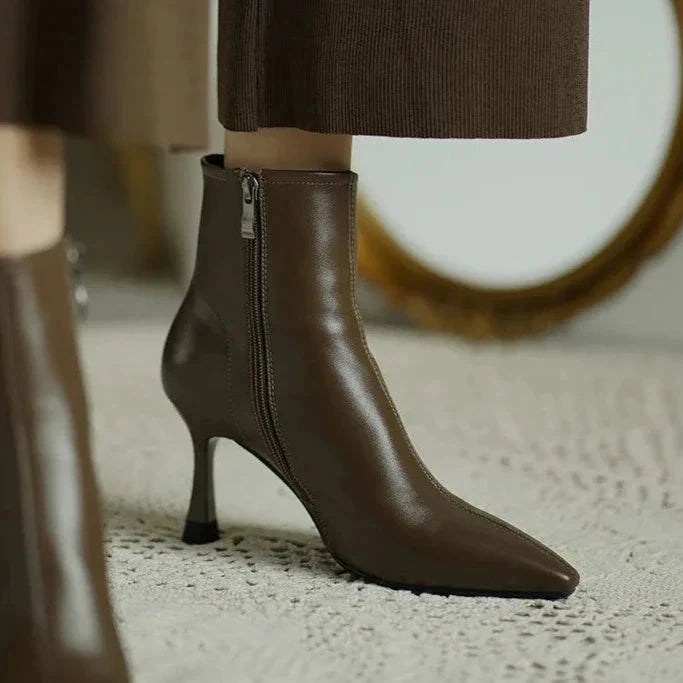 Mavy Ankle Boots  Liora Lane Boutique  Brown / 9.5 59.99