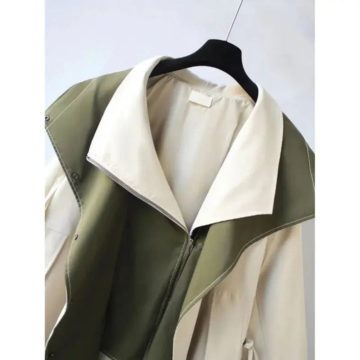 Contrast Panel Zip-Up Jacket Jasmine's Boutique Australia