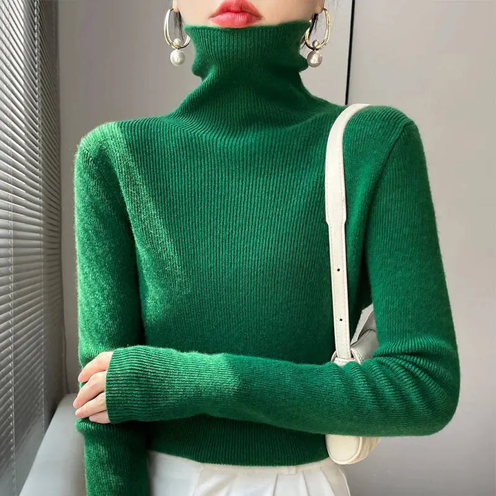 Luxe High-Neck Knit Sweater Jasmine's Boutique Australia