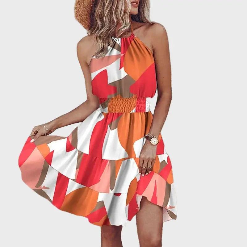 Halter Floral Summer Dress Jasmine's Boutique Australia