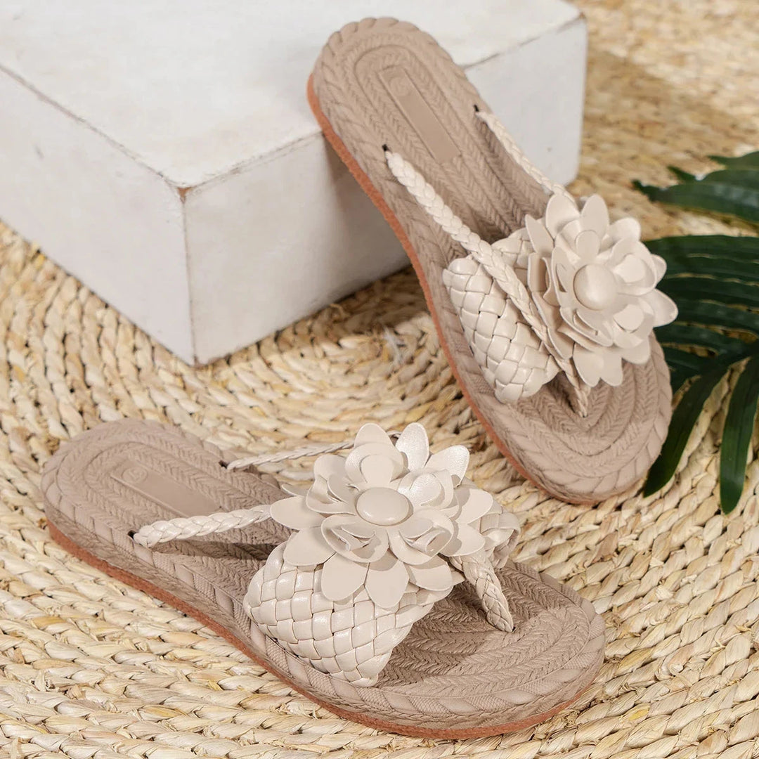 Floria Flip Flops  Liora Lane Boutique  Beige / 12.5 29.99