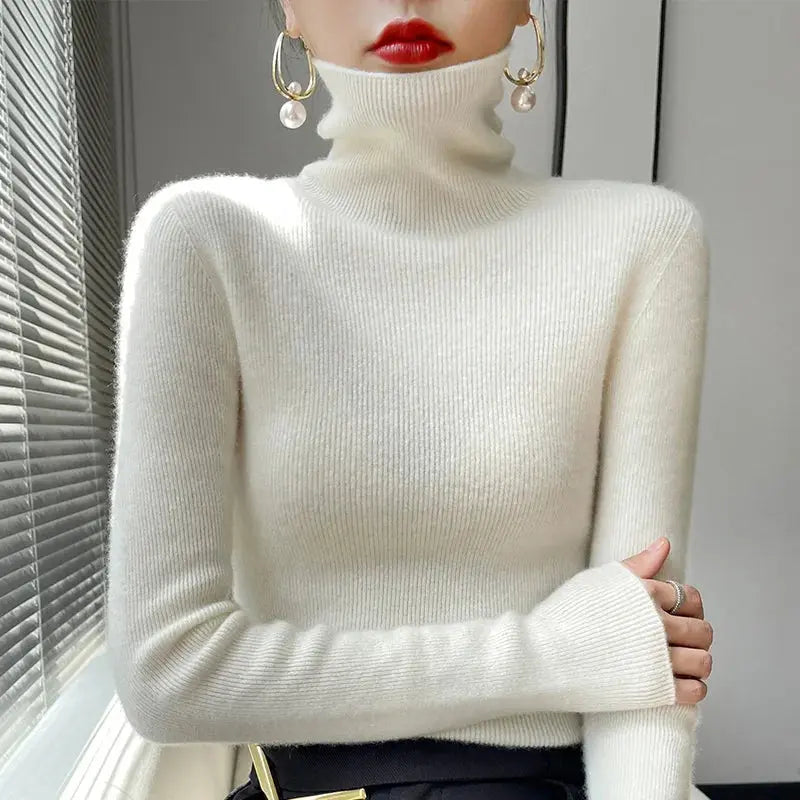 Luxe High-Neck Knit Sweater Jasmine's Boutique Australia