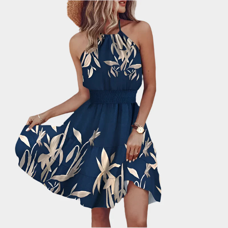 Sexy Mini Dress with Irregular Pattern and Backless Design Jasmine's Boutique Australia