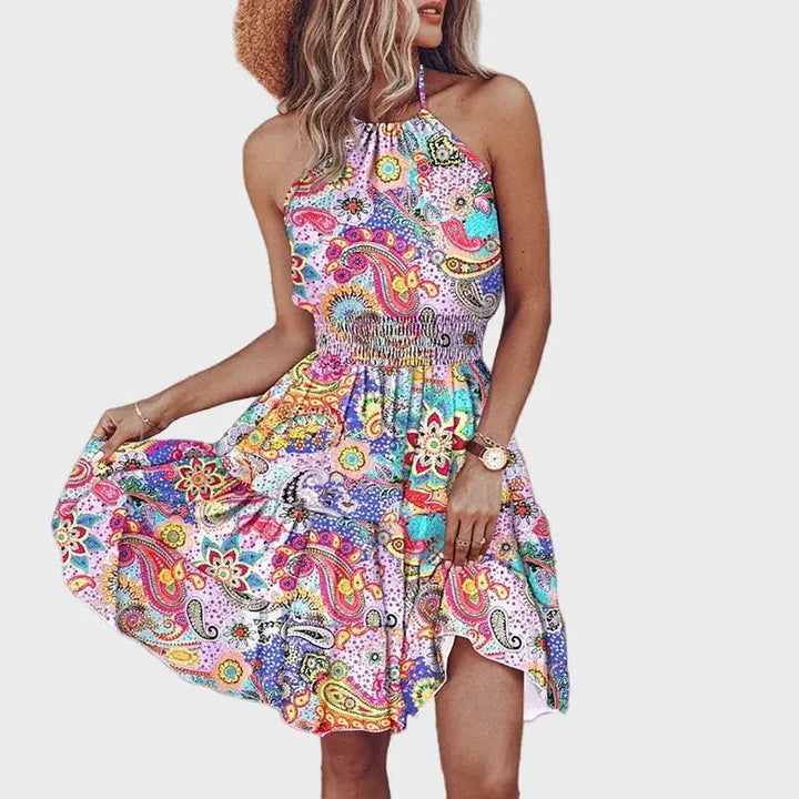 Halter Floral Summer Dress Jasmine's Boutique Australia