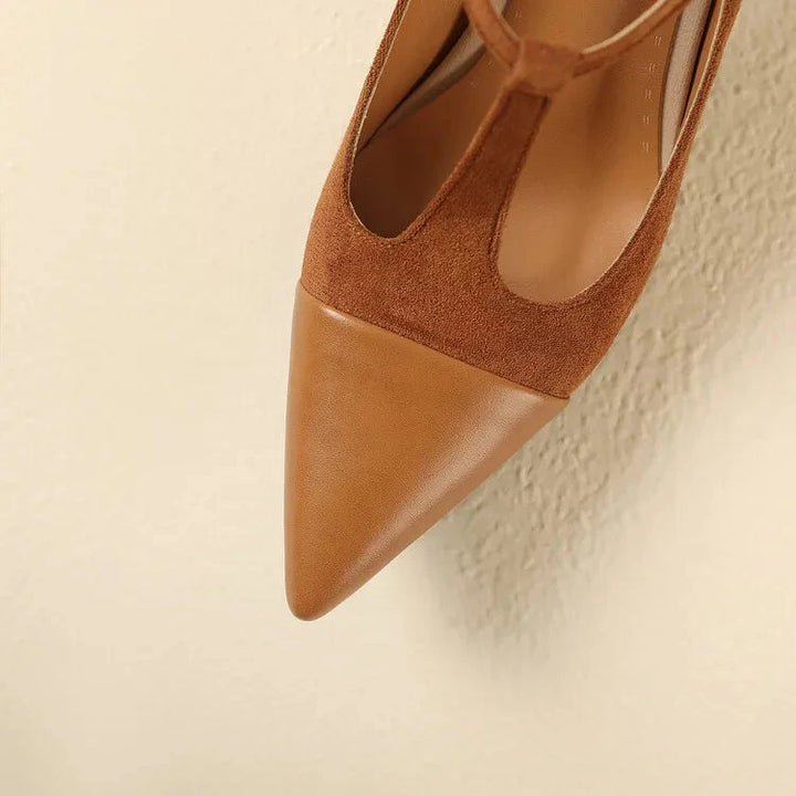 Vistra Leather Heels  Liora Lane Boutique