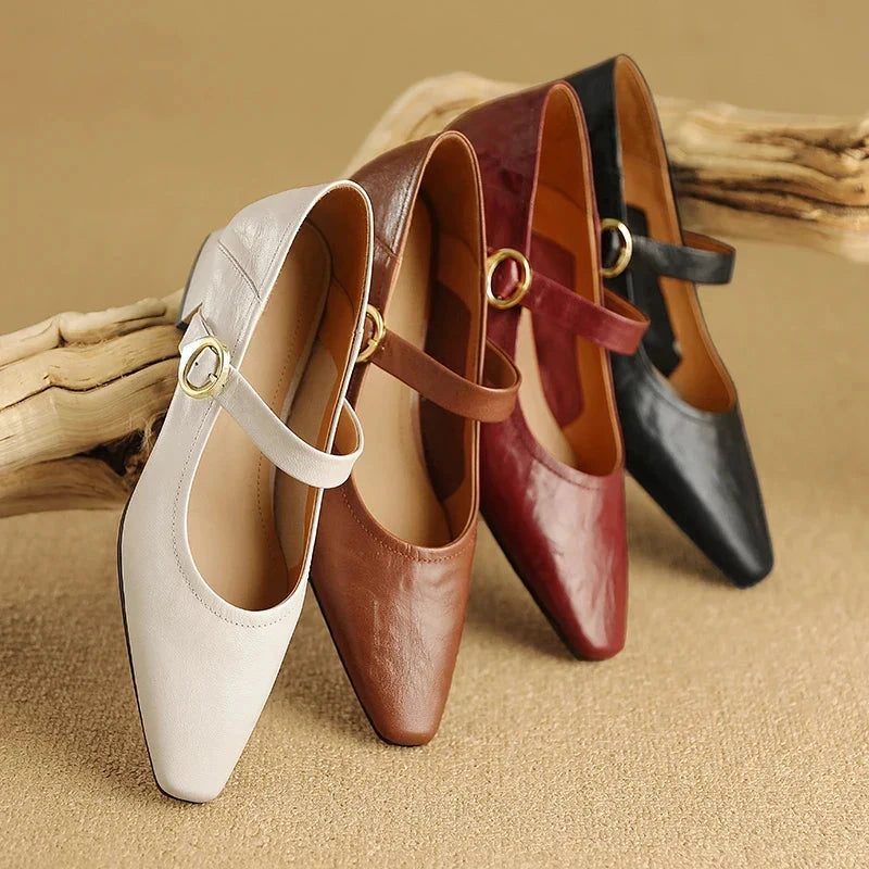 Merlot Genuine Leather Heels  Liora Lane Boutique