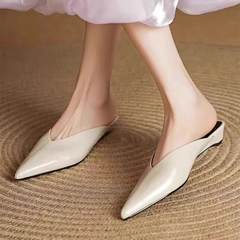 Eneva Leather Mules  Liora Lane Boutique