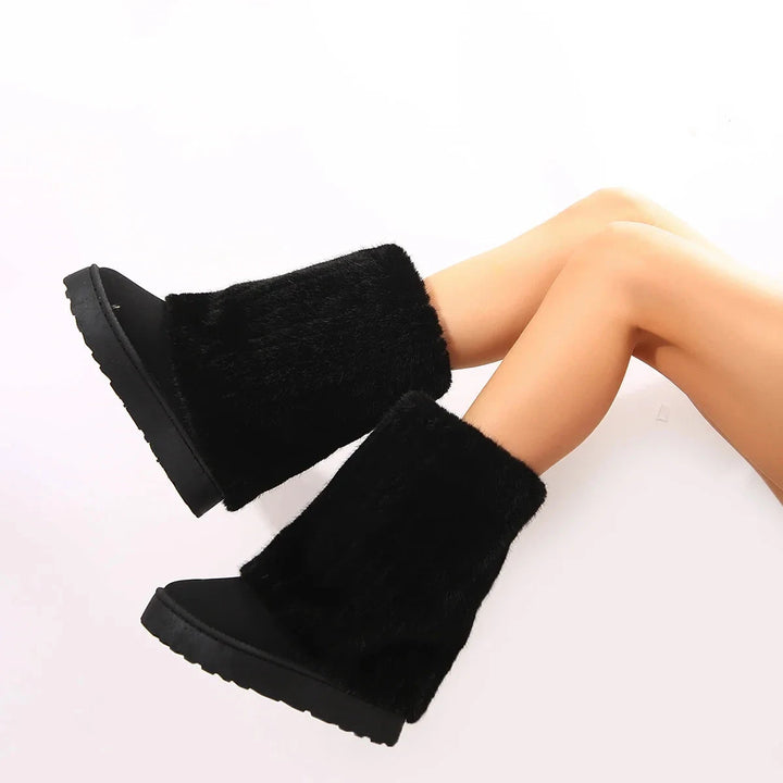 Raila Fur Boots  Liora Lane Boutique