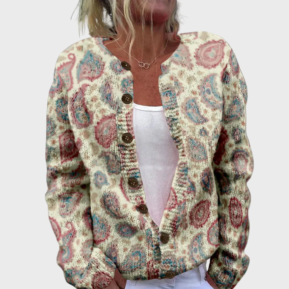 Elegant Knitted Vest with Pattern Liora Lane Boutique