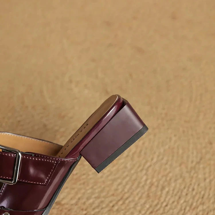 Renly Genuine Leather Slingbacks  Liora Lane Boutique