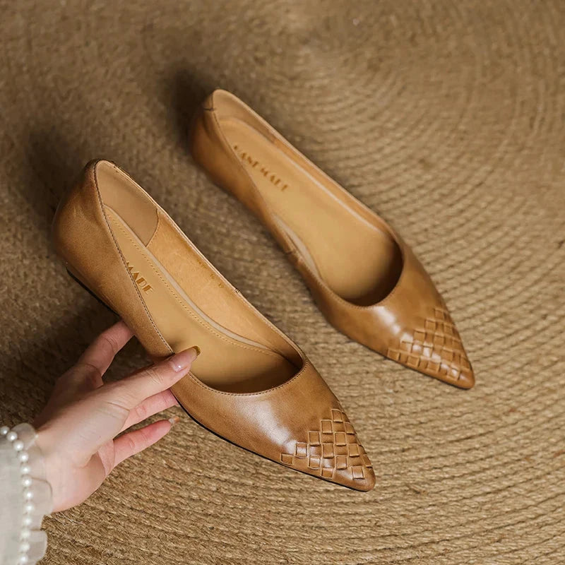 Zelith Genuine Leather Pumps  Liora Lane Boutique