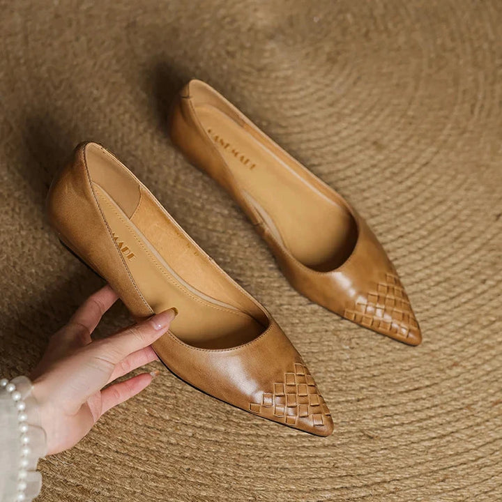 Zelith Genuine Leather Pumps  Liora Lane Boutique