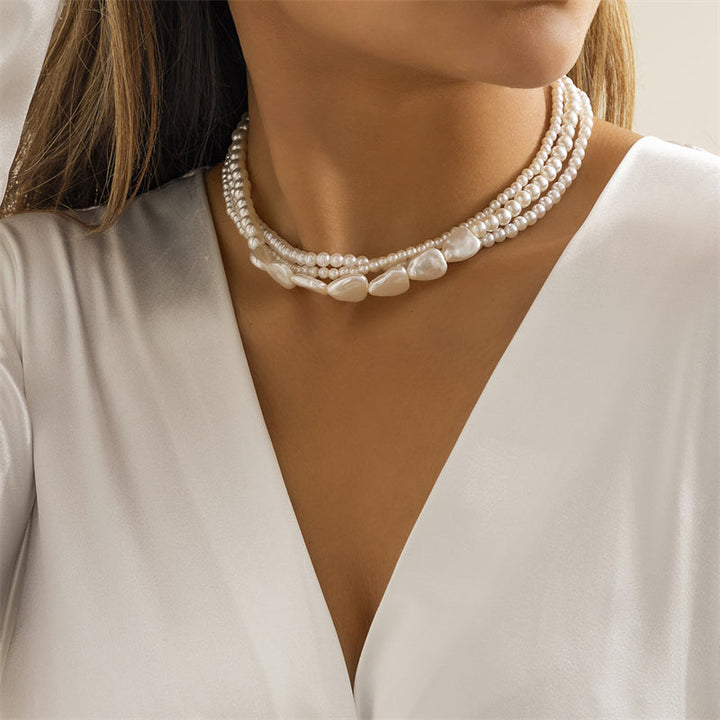 Pearl and White Stones Pendant in Gold Jasmine's Boutique Australia