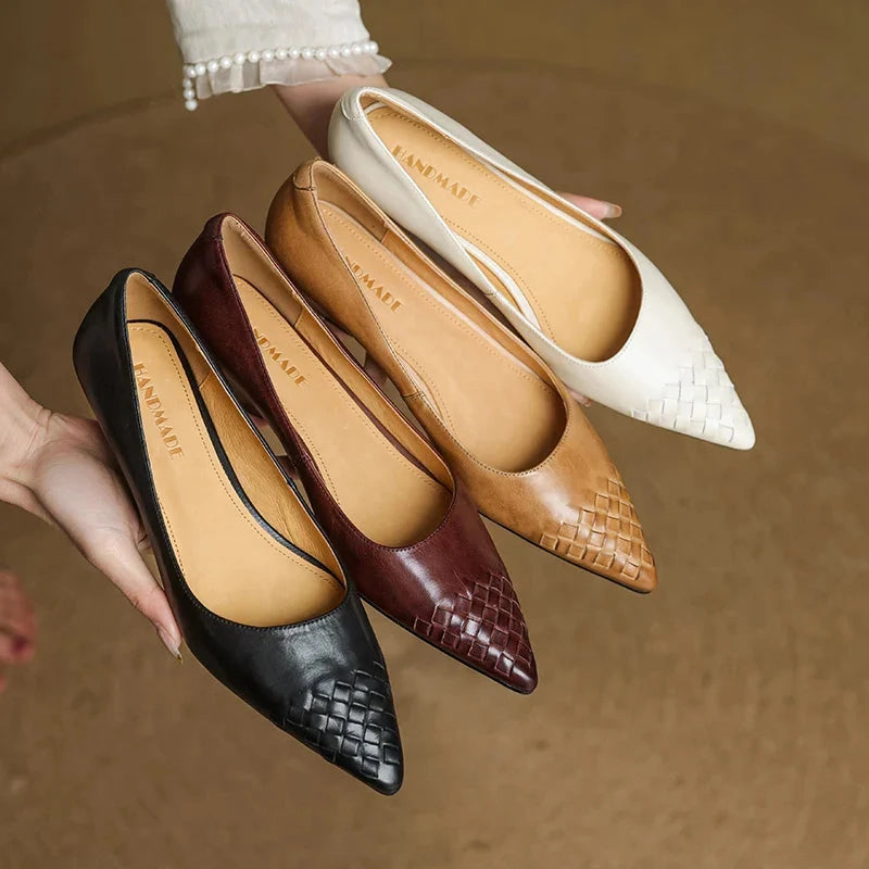 Zelith Genuine Leather Pumps  Liora Lane Boutique