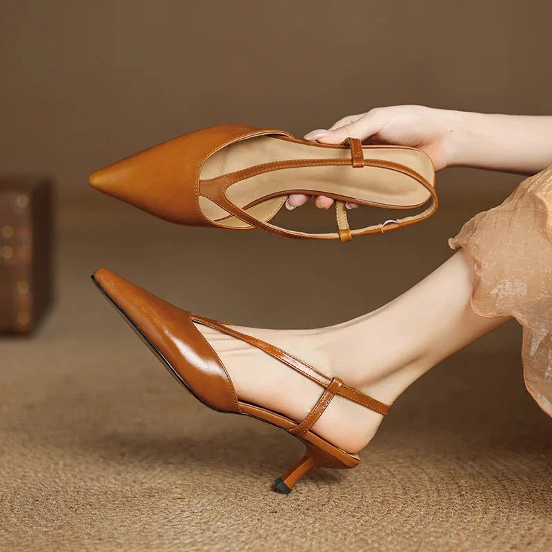 Karla Slingbacks  Liora Lane Boutique  Brown / 11.5 79.99