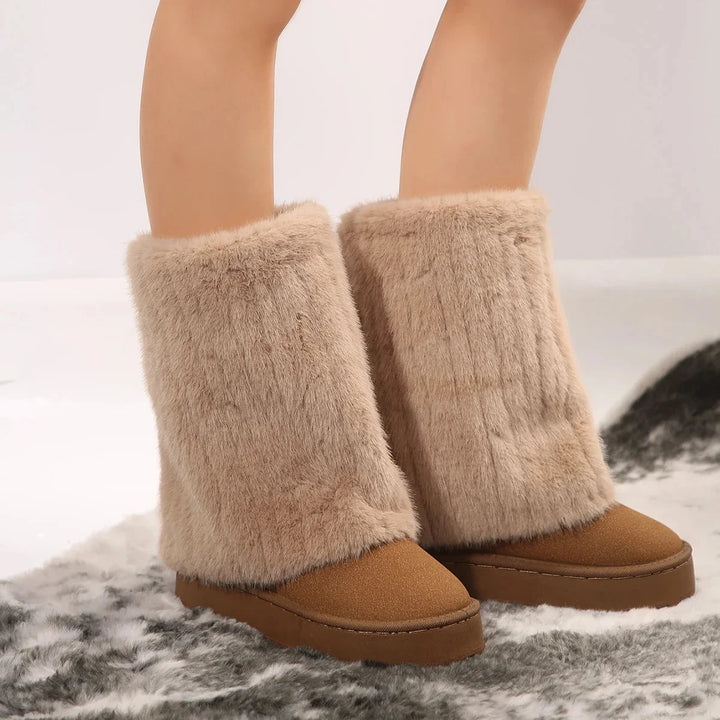 Raila Fur Boots  Liora Lane Boutique