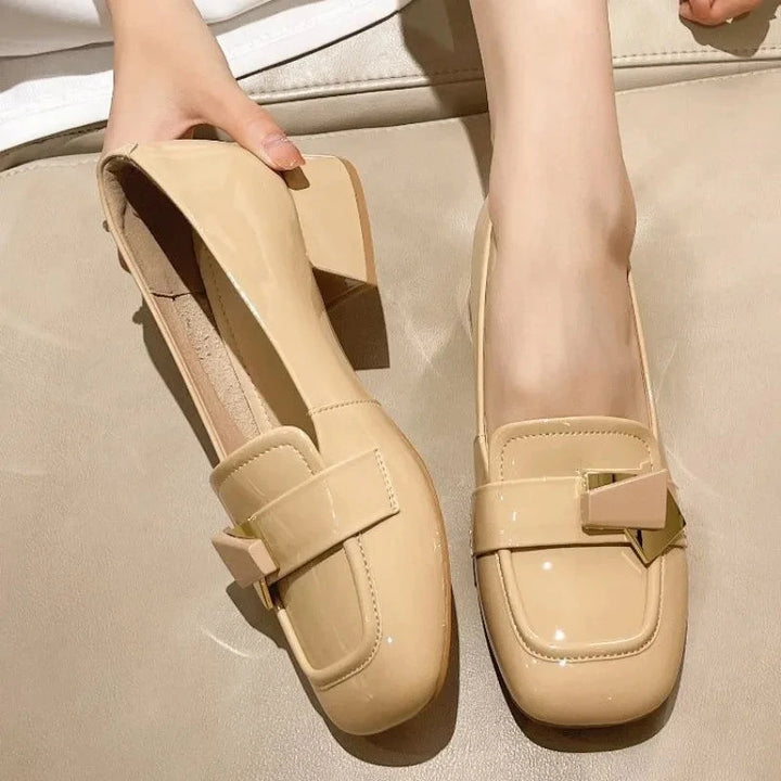 Samara Block Heels  Liora Lane Boutique  Beige / 9.5 99.99