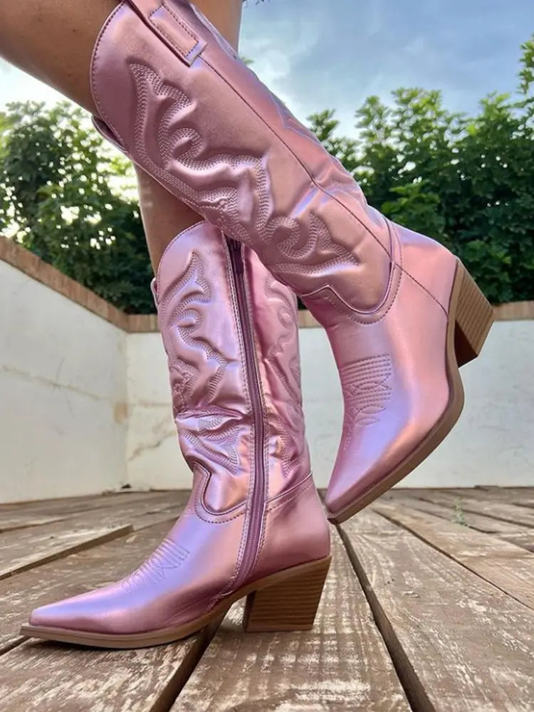 Rose Sunset Western Boots  html Copy Edit Jasmine's Boutique Australia