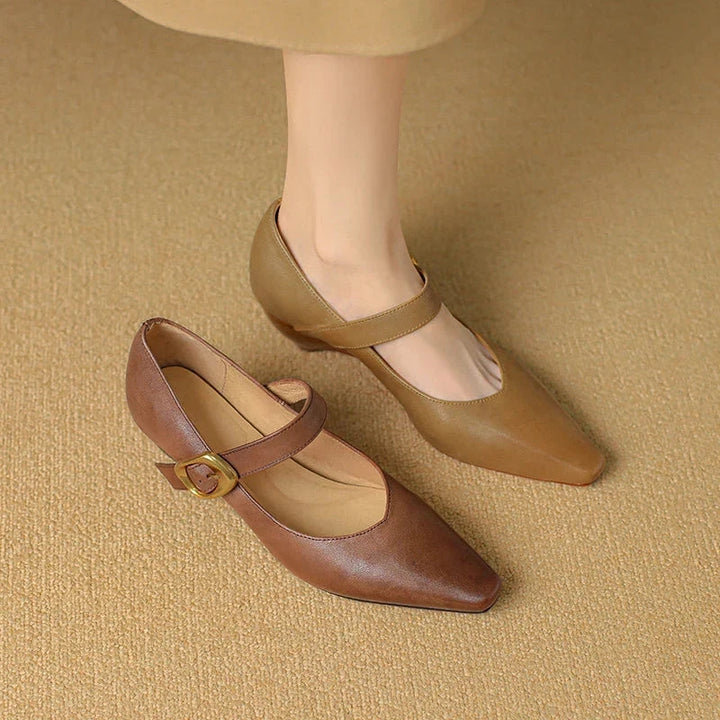 Velma Genuine Leather Heels  Liora Lane Boutique