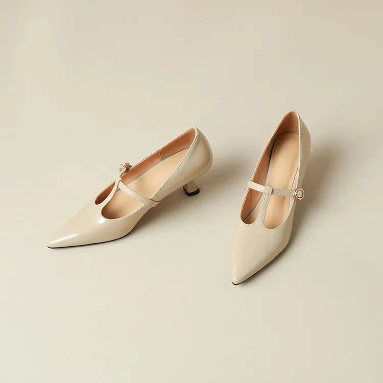 Ileen Genuine Leather Heels  Liora Lane Boutique