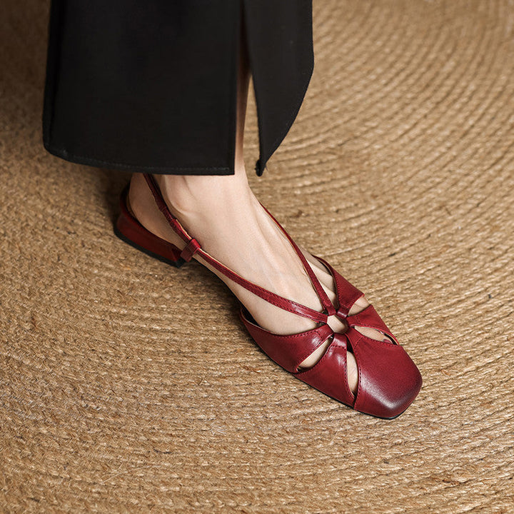 Elora Genuine Leather Sandals  Liora Lane Boutique