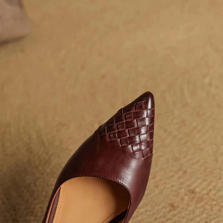 Zelith Genuine Leather Pumps  Liora Lane Boutique