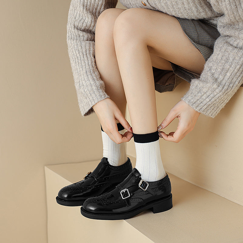 Rexa Genuine Leather Shoes  Liora Lane Boutique