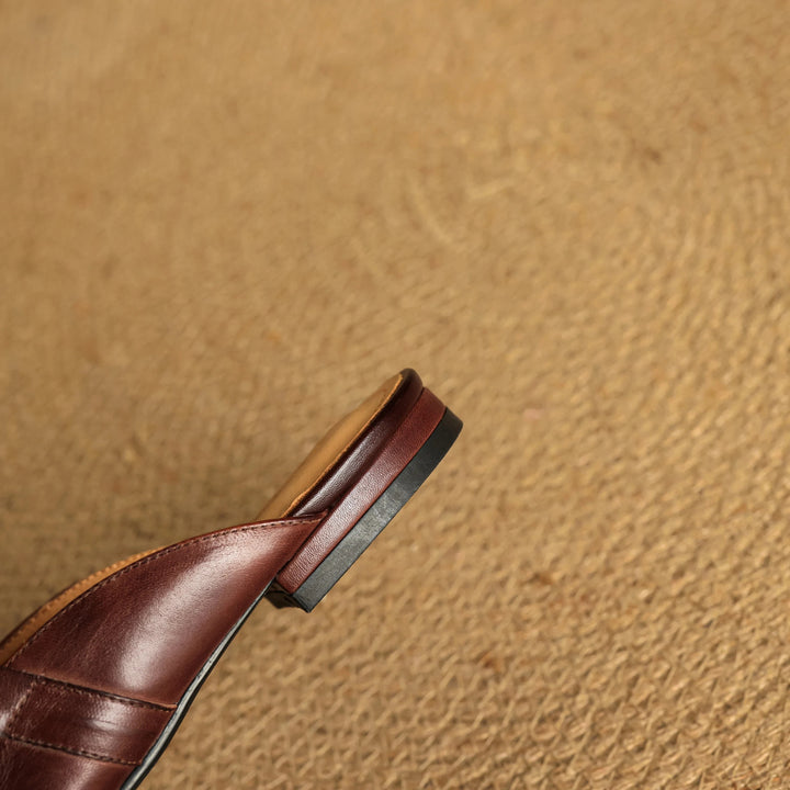 Carla Genuine Leather Mules  Liora Lane Boutique