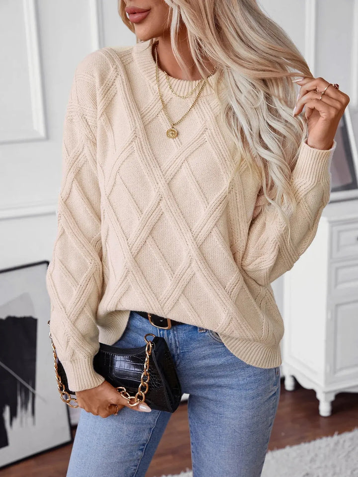 Classic Diamond Knit Sweater Jasmine's Boutique Australia