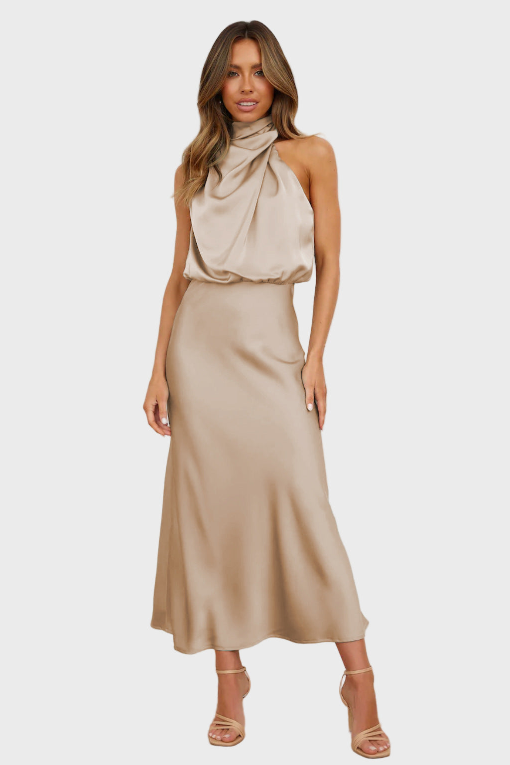 Grace High-Neck Midi Dress Jasmine's Boutique Australia