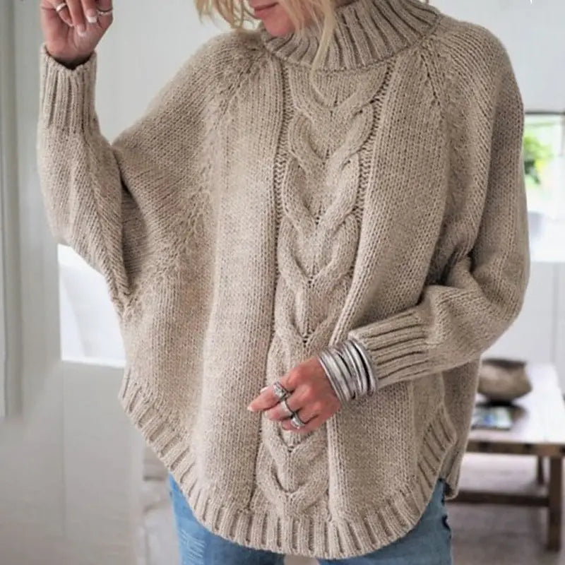 Cozy Cable Knit Turtleneck Sweater Jasmine's Boutique Australia
