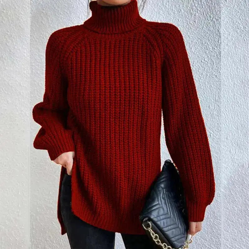 Cozy Waffle Turtleneck Sweater Jasmine's Boutique Australia