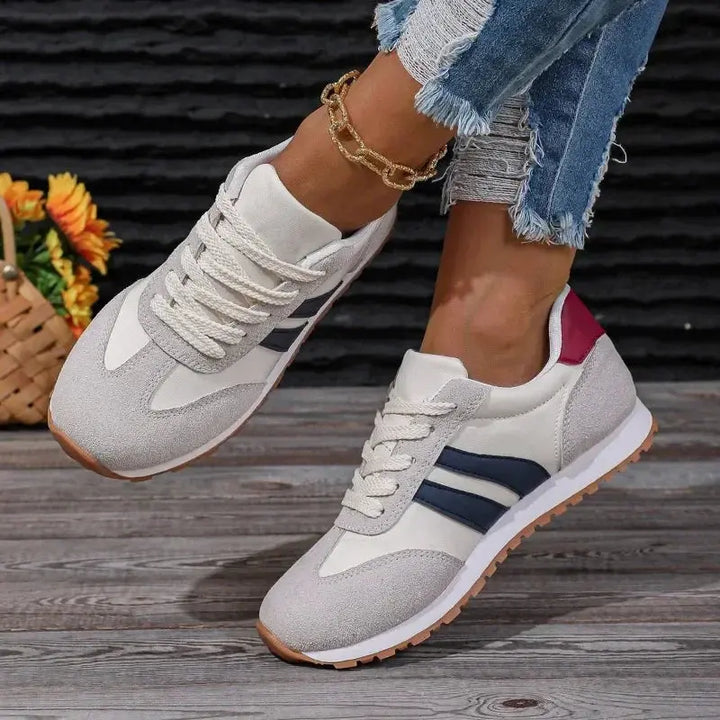 Retro Stripe Comfort Sneakers Jasmine's Boutique Australia