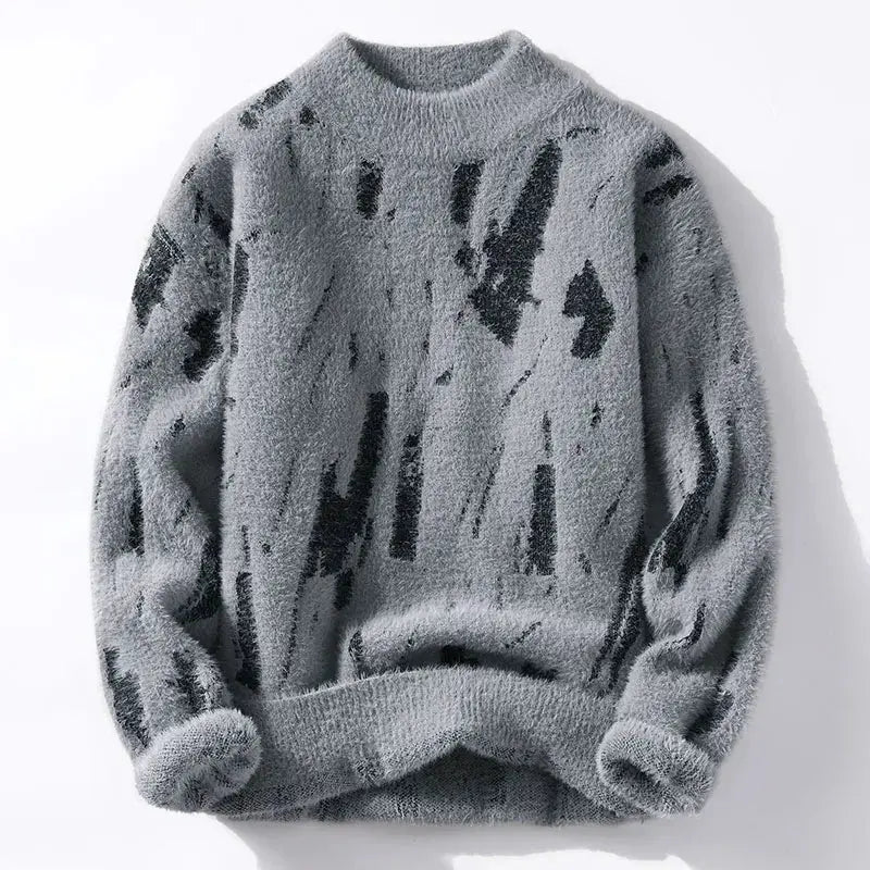 Monochrome Brushstroke Sweater Jasmine's Boutique Australia