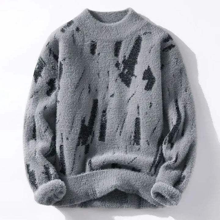 Monochrome Brushstroke Sweater Jasmine's Boutique Australia